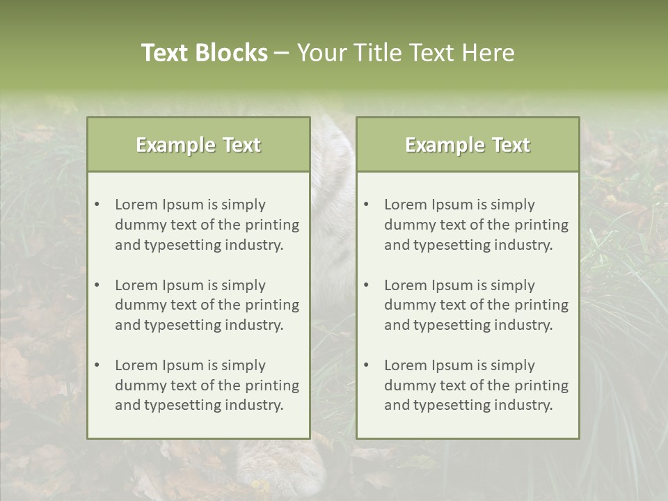 Nature Coat Bobcat PowerPoint Template