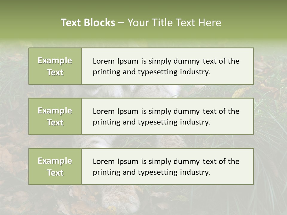 Nature Coat Bobcat PowerPoint Template