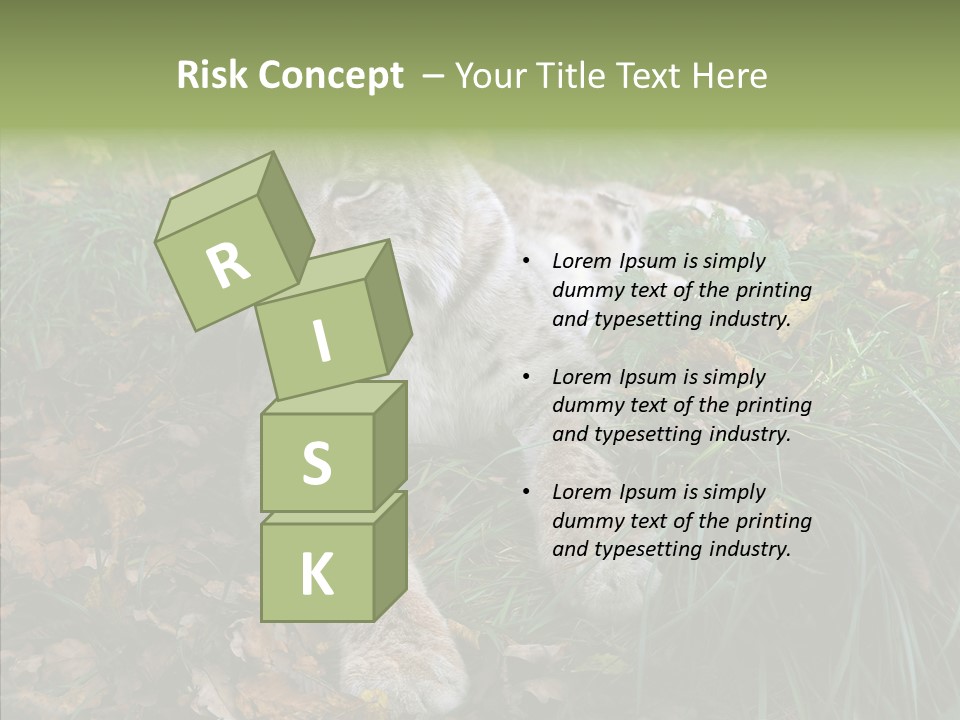 Nature Coat Bobcat PowerPoint Template