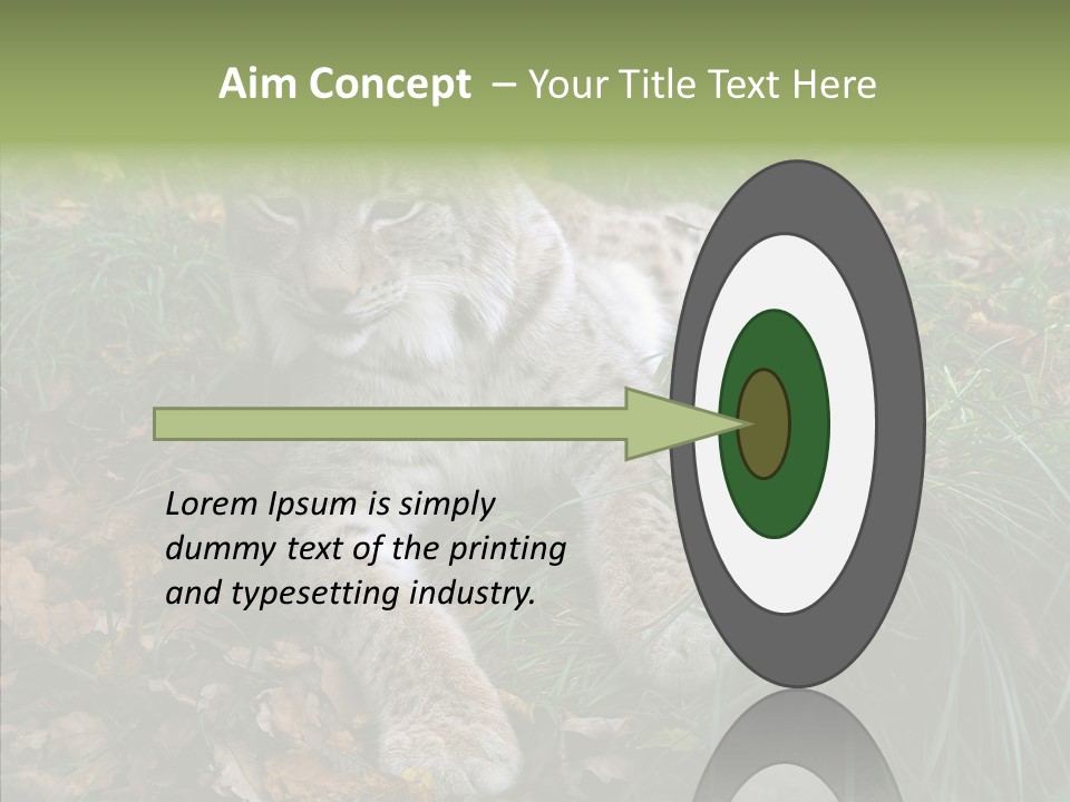 Nature Coat Bobcat PowerPoint Template