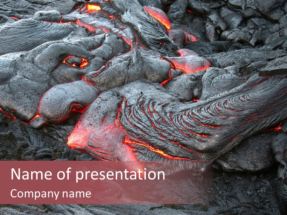 Moving Molten Hawaiian PowerPoint Template