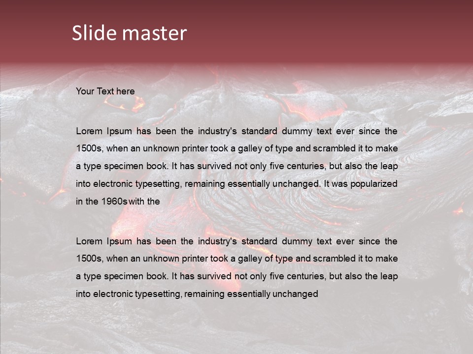 Moving Molten Hawaiian PowerPoint Template
