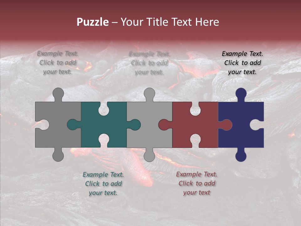 Moving Molten Hawaiian PowerPoint Template