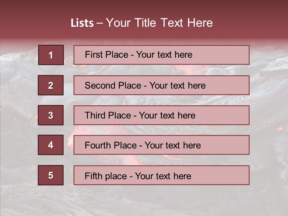 Moving Molten Hawaiian PowerPoint Template