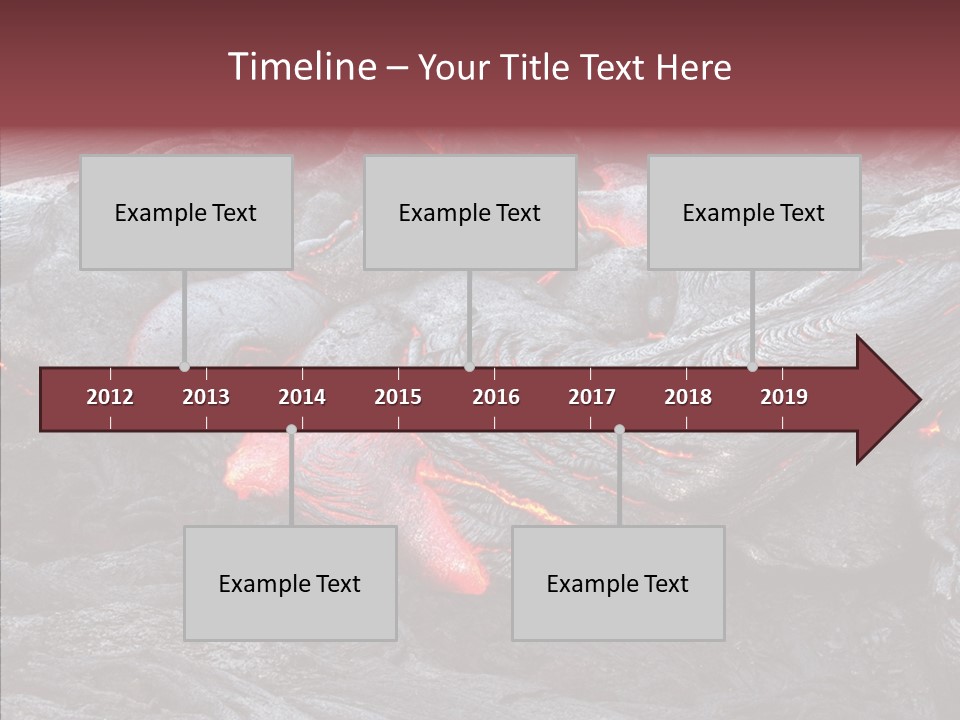 Moving Molten Hawaiian PowerPoint Template