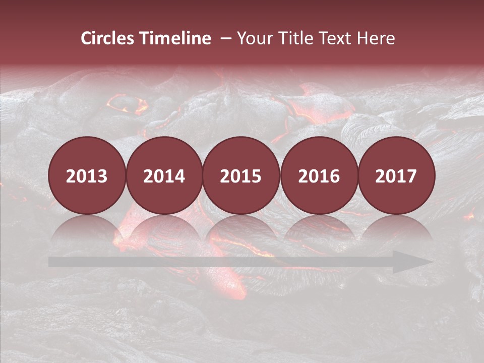 Moving Molten Hawaiian PowerPoint Template