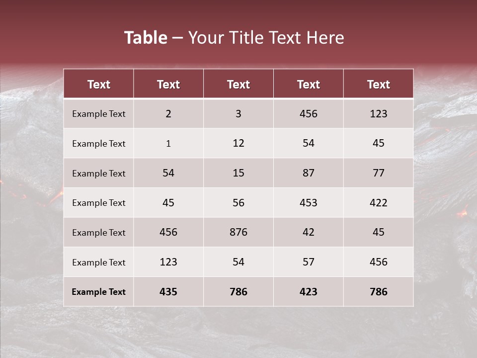 Moving Molten Hawaiian PowerPoint Template