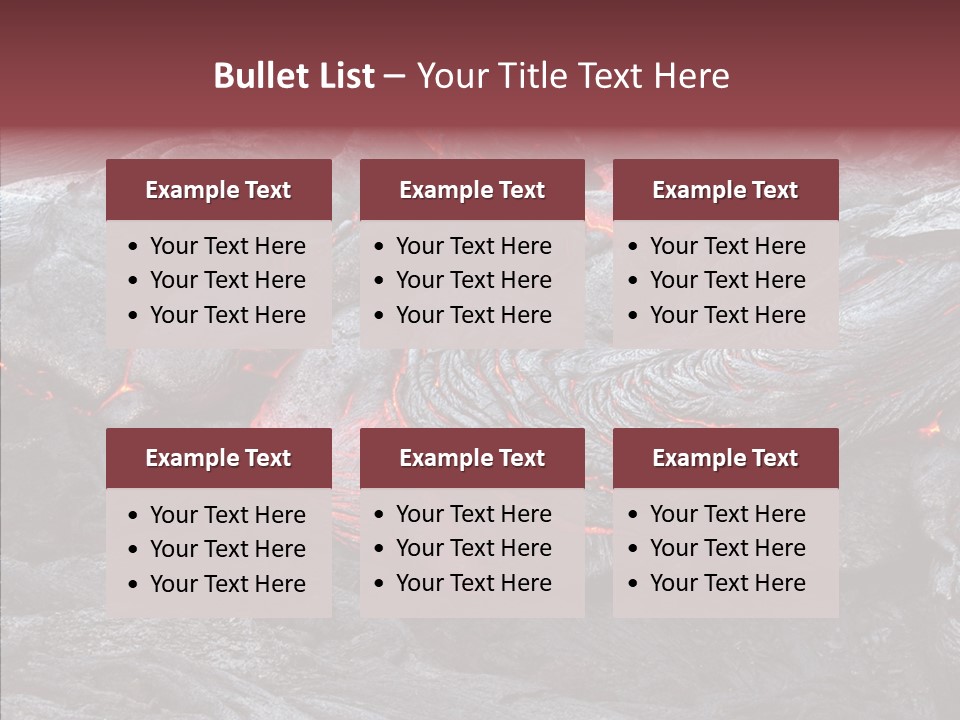 Moving Molten Hawaiian PowerPoint Template