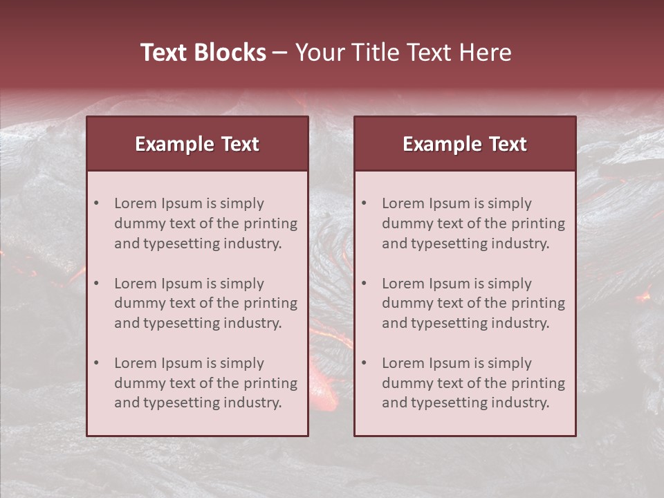Moving Molten Hawaiian PowerPoint Template