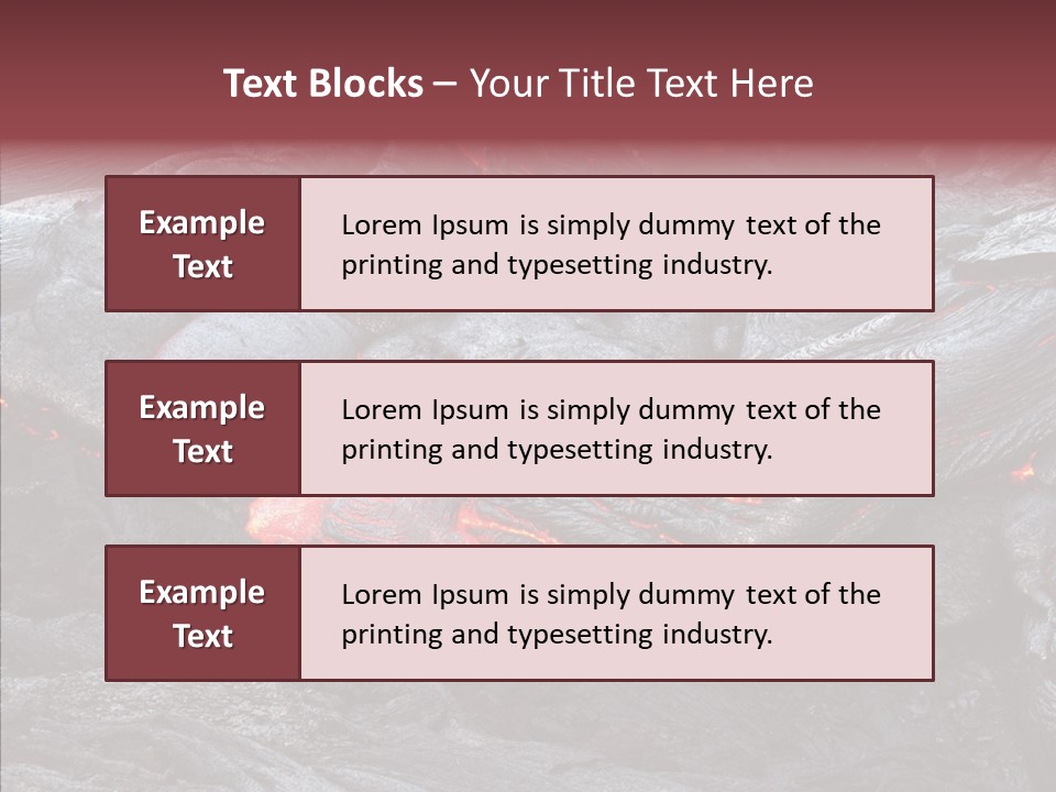 Moving Molten Hawaiian PowerPoint Template
