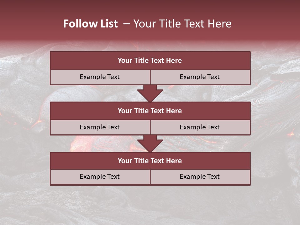 Moving Molten Hawaiian PowerPoint Template