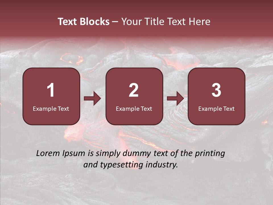 Moving Molten Hawaiian PowerPoint Template