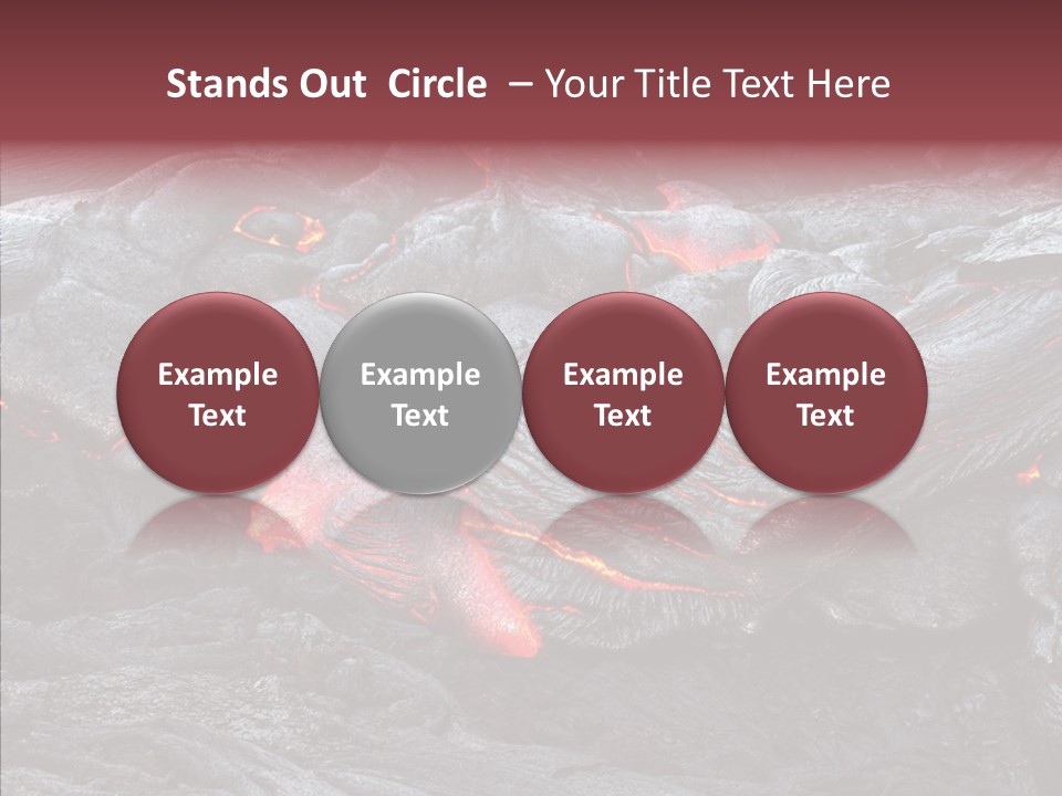Moving Molten Hawaiian PowerPoint Template