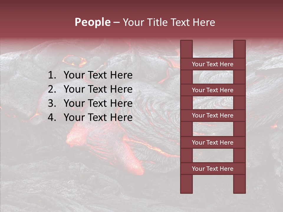 Moving Molten Hawaiian PowerPoint Template