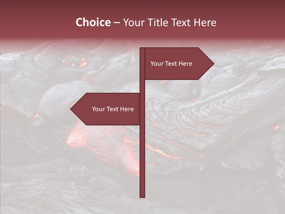 Moving Molten Hawaiian PowerPoint Template