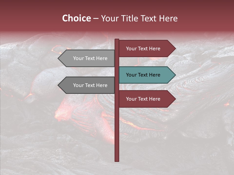 Moving Molten Hawaiian PowerPoint Template