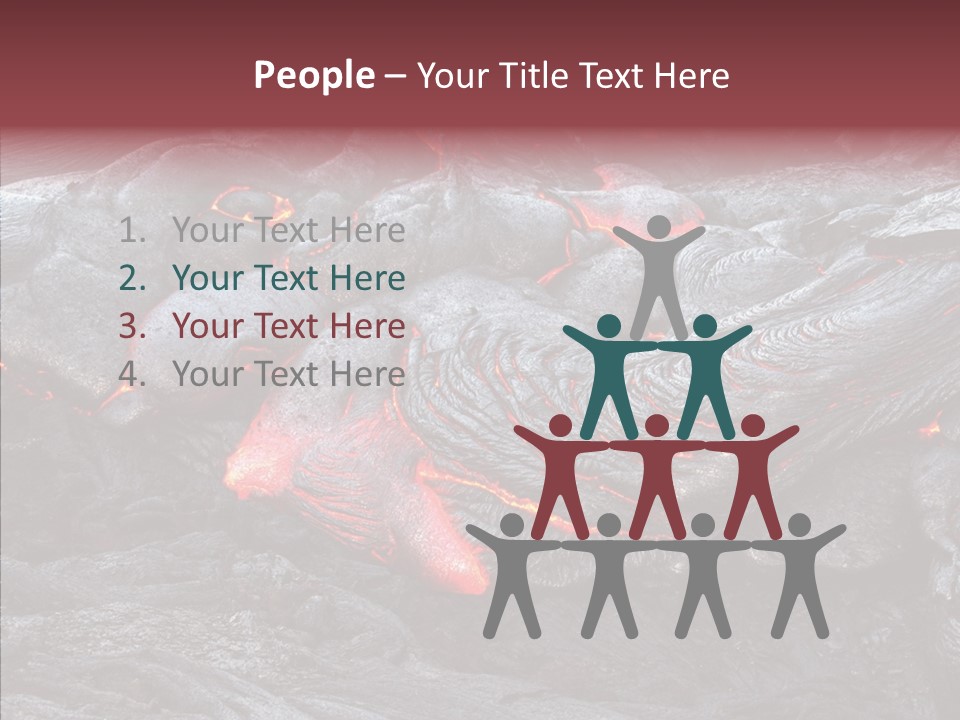 Moving Molten Hawaiian PowerPoint Template