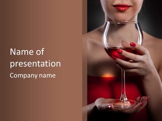 Natural Glamour Sensuality PowerPoint Template