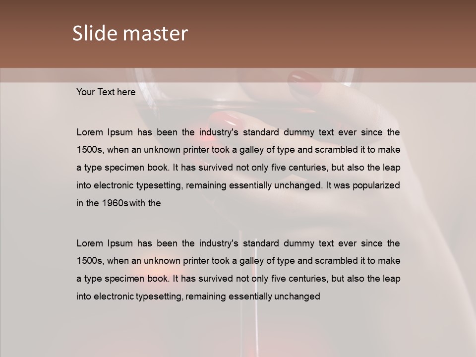 Natural Glamour Sensuality PowerPoint Template