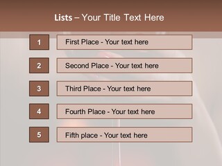 Natural Glamour Sensuality PowerPoint Template