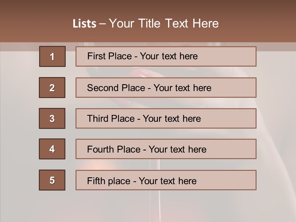 Natural Glamour Sensuality PowerPoint Template
