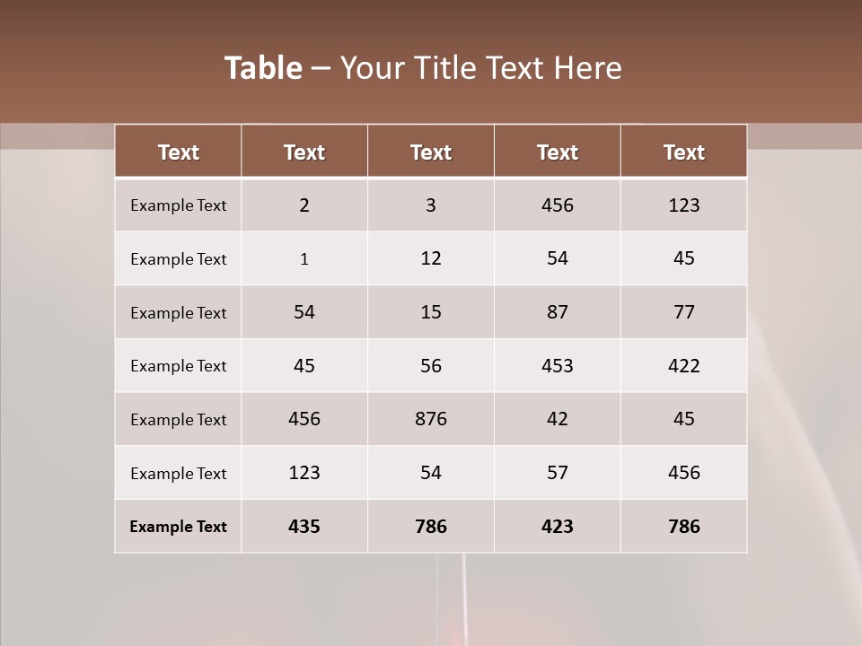 Natural Glamour Sensuality PowerPoint Template