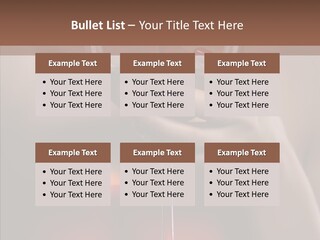 Natural Glamour Sensuality PowerPoint Template