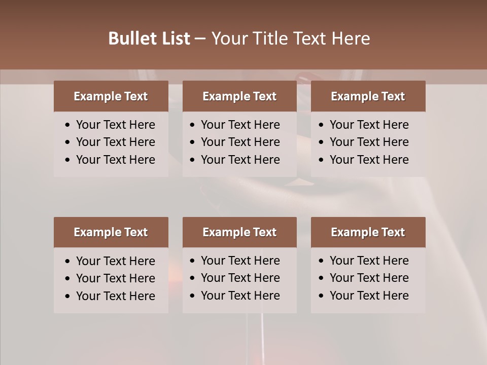 Natural Glamour Sensuality PowerPoint Template