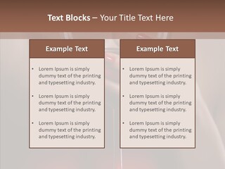 Natural Glamour Sensuality PowerPoint Template