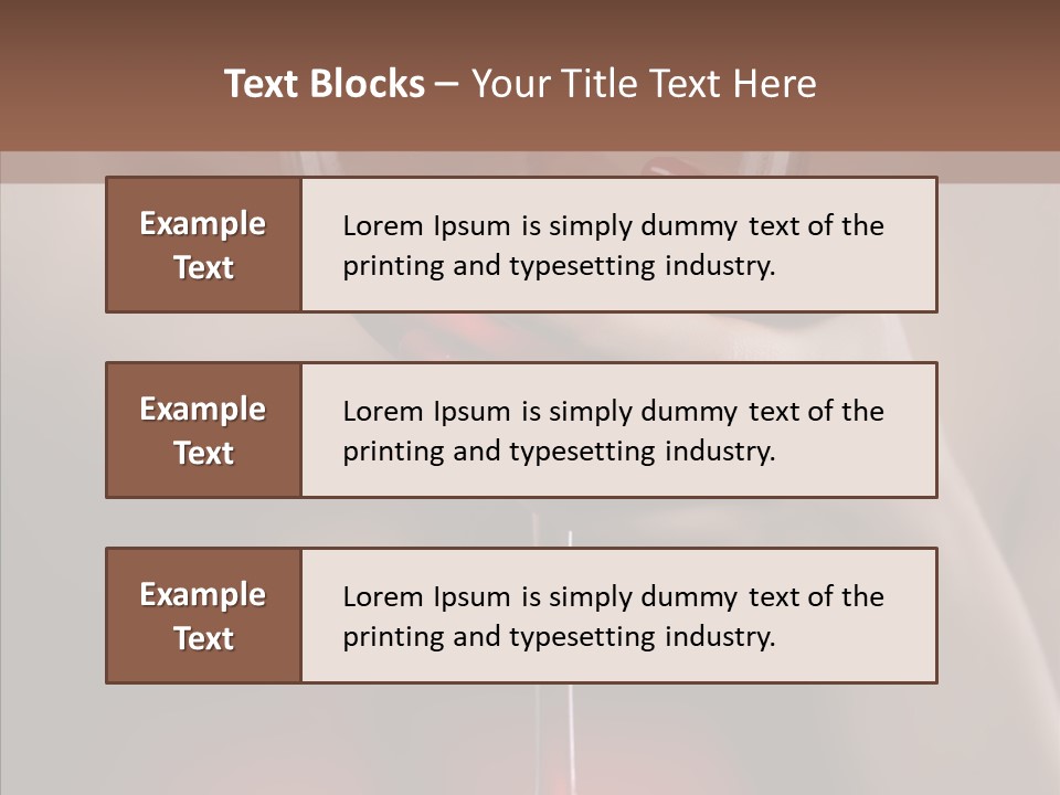 Natural Glamour Sensuality PowerPoint Template