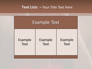 Natural Glamour Sensuality PowerPoint Template