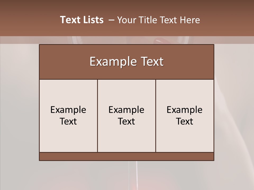 Natural Glamour Sensuality PowerPoint Template