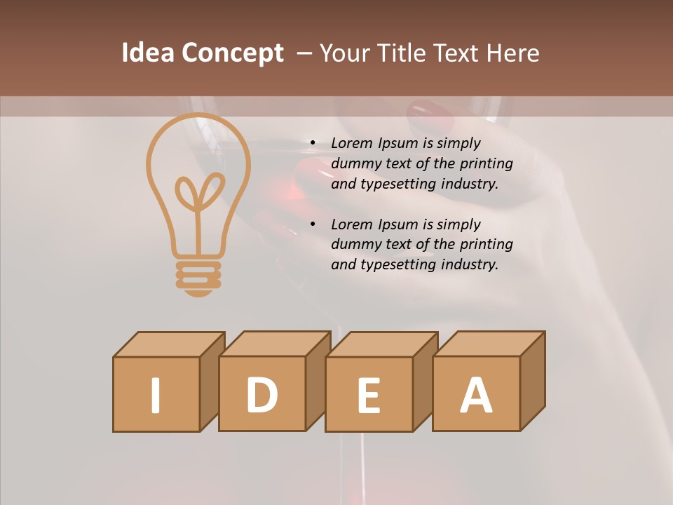 Natural Glamour Sensuality PowerPoint Template