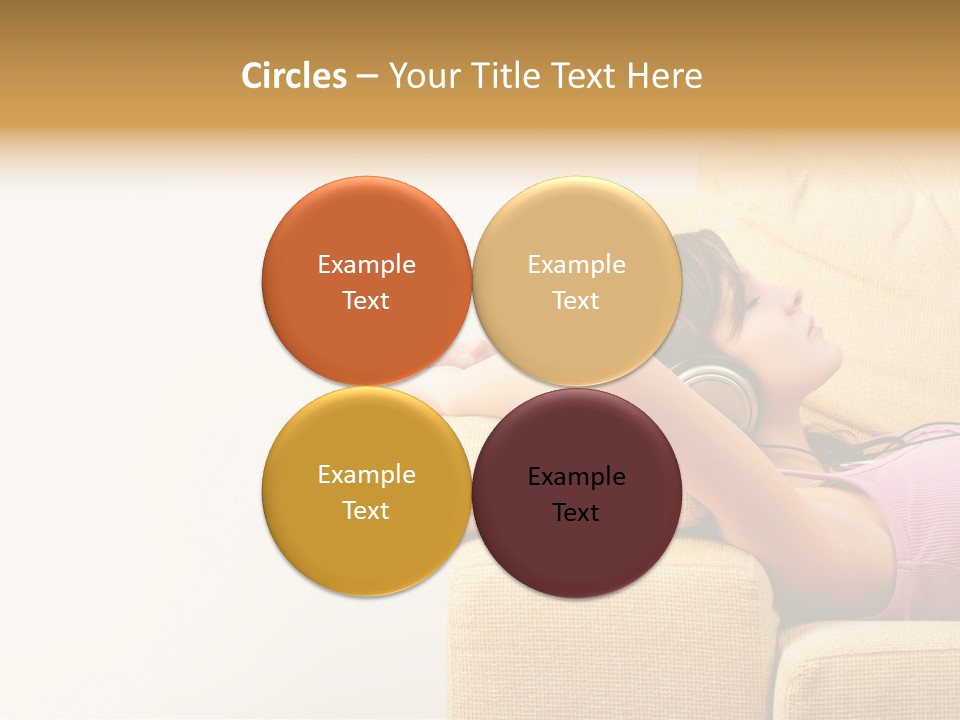 Sofa Years Freedom PowerPoint Template