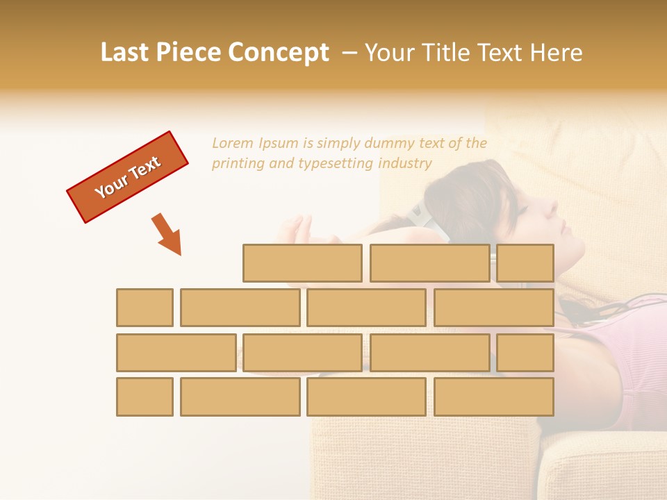 Sofa Years Freedom PowerPoint Template