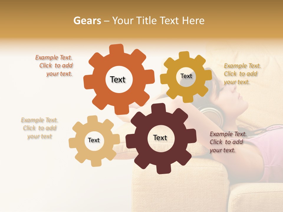 Sofa Years Freedom PowerPoint Template