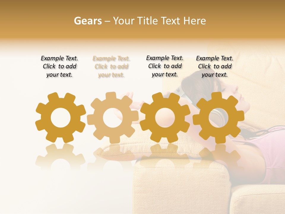 Sofa Years Freedom PowerPoint Template