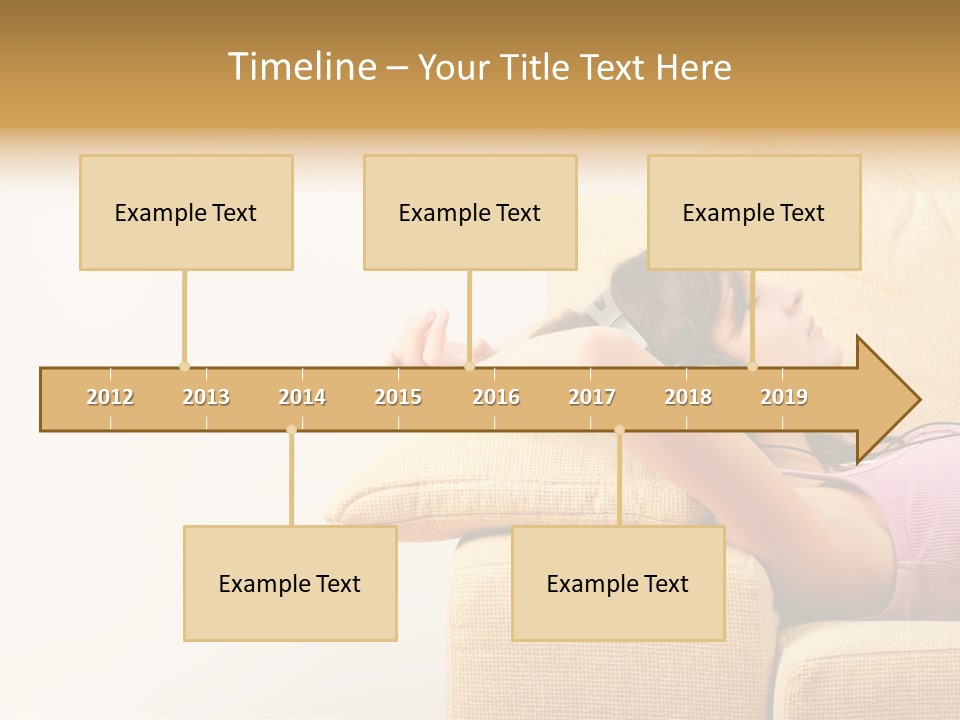 Sofa Years Freedom PowerPoint Template