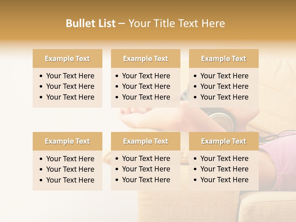 Sofa Years Freedom PowerPoint Template
