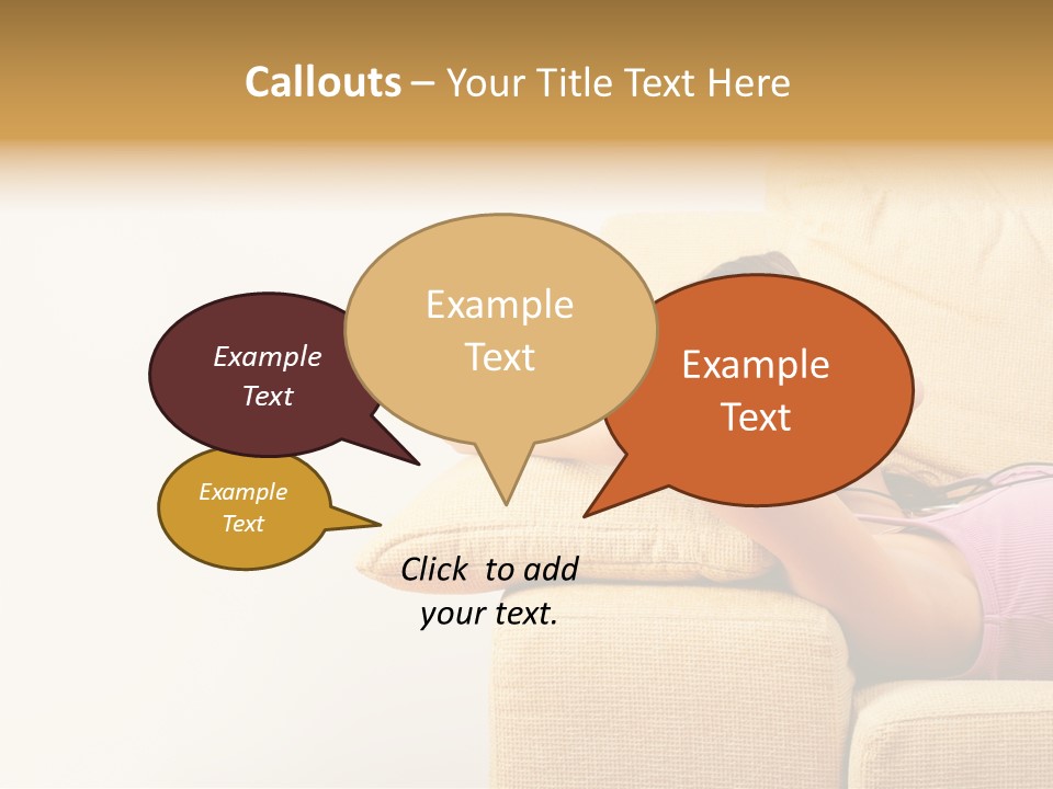 Sofa Years Freedom PowerPoint Template