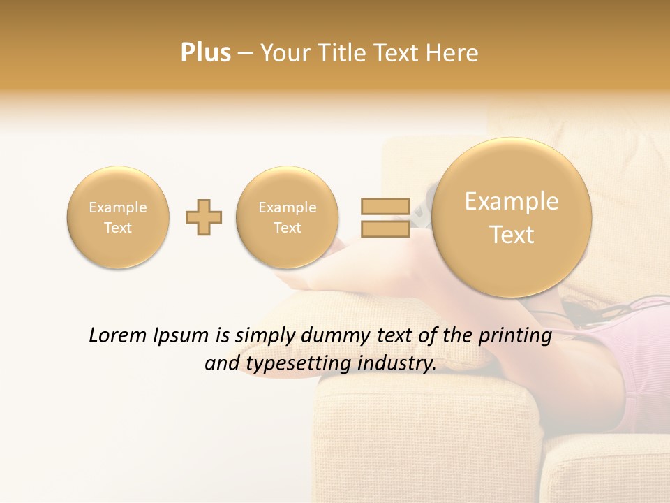 Sofa Years Freedom PowerPoint Template