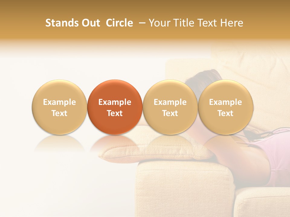 Sofa Years Freedom PowerPoint Template