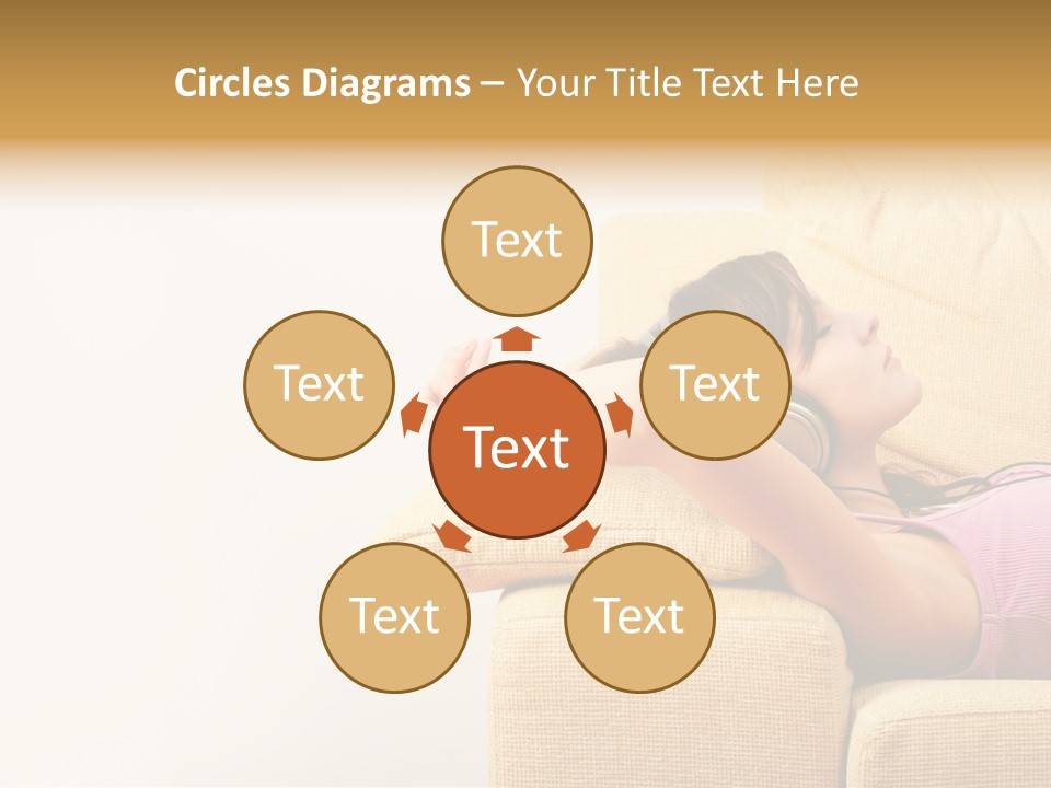 Sofa Years Freedom PowerPoint Template