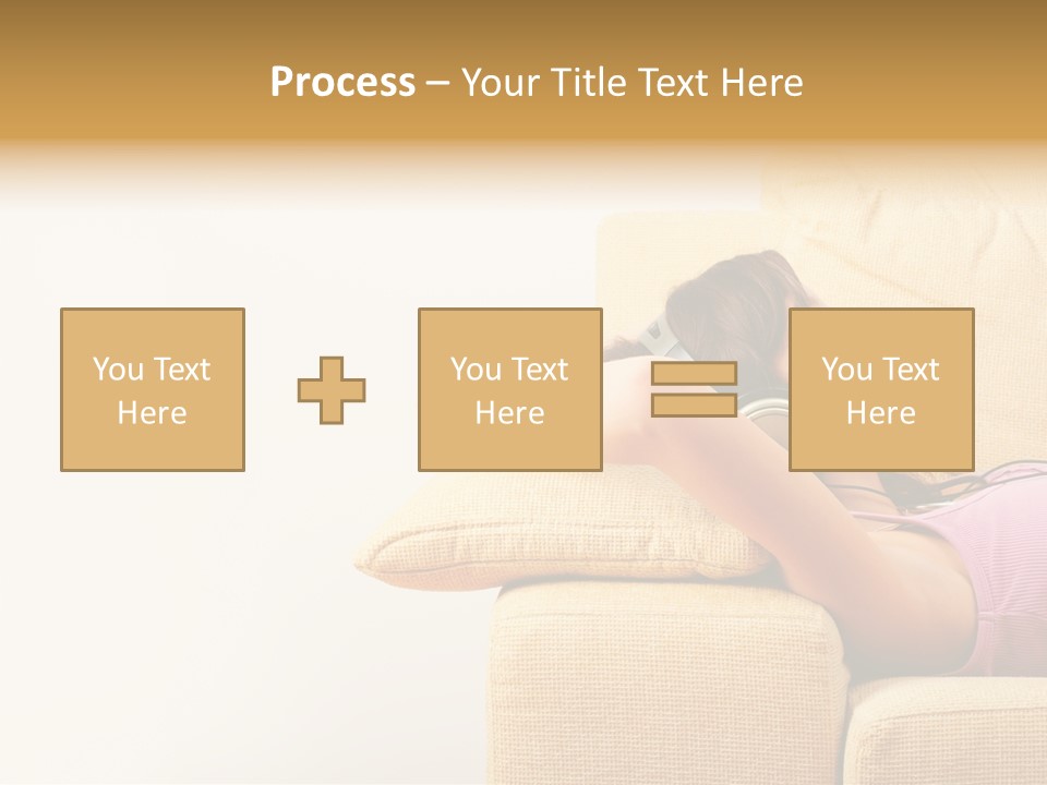 Sofa Years Freedom PowerPoint Template