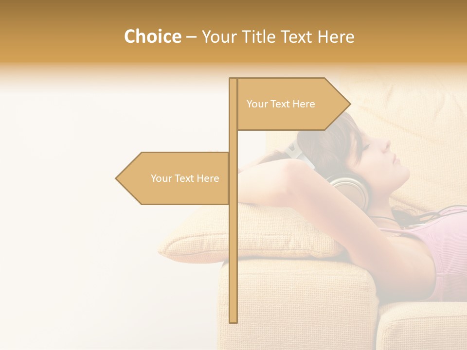 Sofa Years Freedom PowerPoint Template