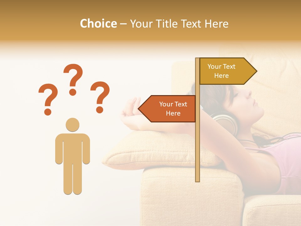 Sofa Years Freedom PowerPoint Template