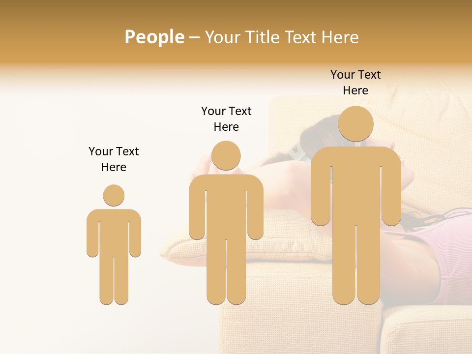 Sofa Years Freedom PowerPoint Template