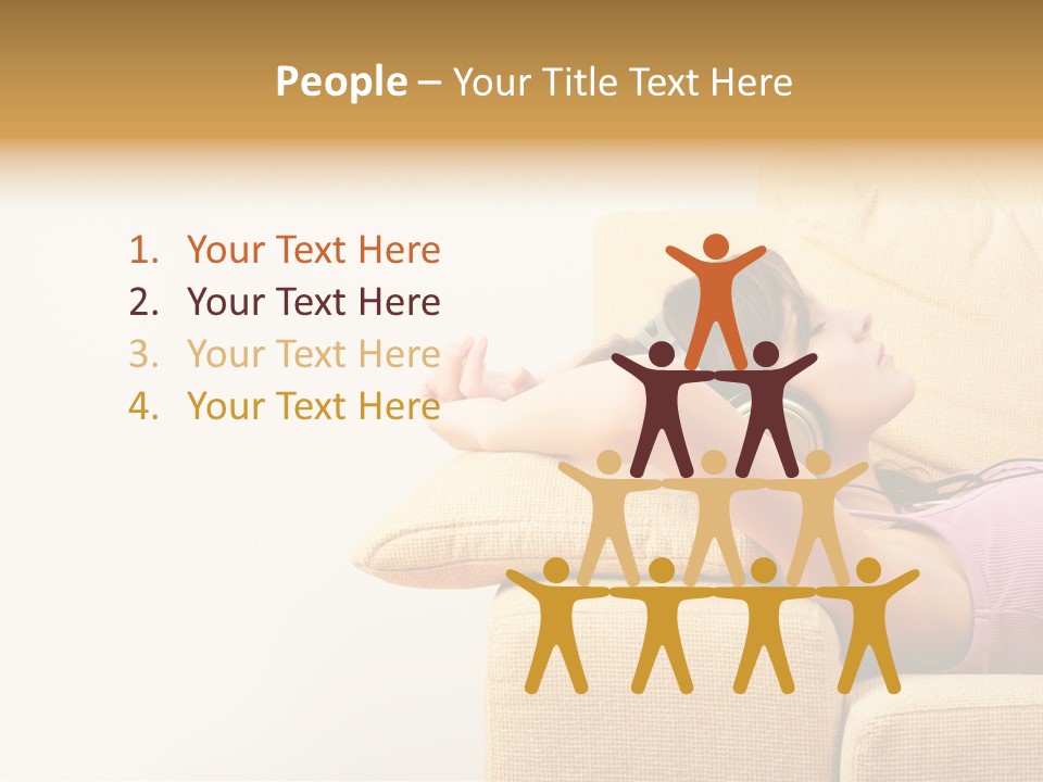 Sofa Years Freedom PowerPoint Template