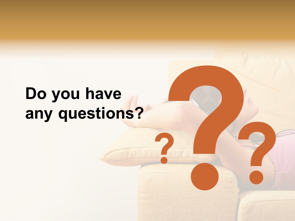 Sofa Years Freedom PowerPoint Template