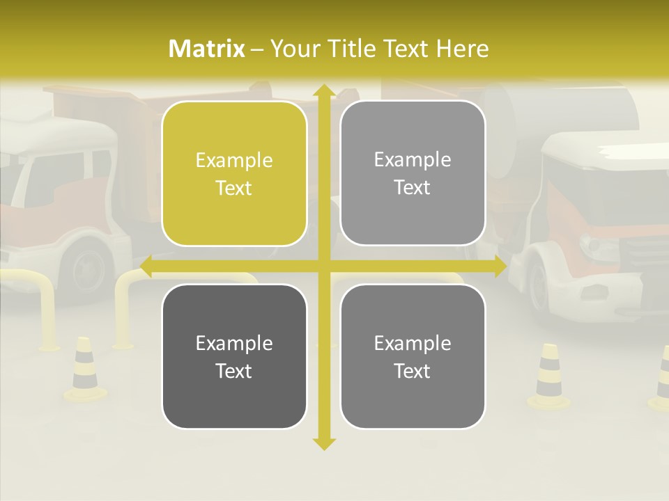 Office Room Table PowerPoint Template